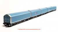 RT-OO-WIA-404B Revolution Trains 5-car Arbel WIA car carrier with DB branding. Wagon number 85 70 4971 043-0